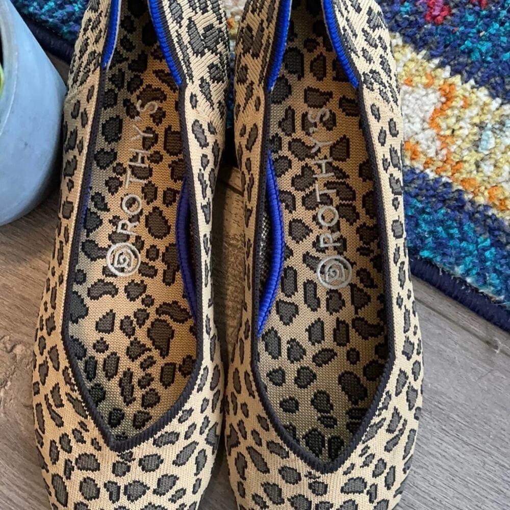 COPY - Rothys spotted leopard print round toe siz… - image 4